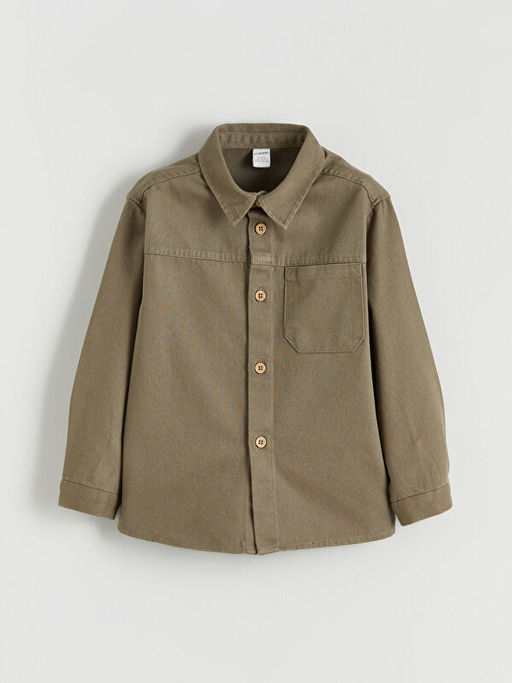 Basic Uzun Kollu Erkek ?ocuk G?mlek ve Pantolon 2li