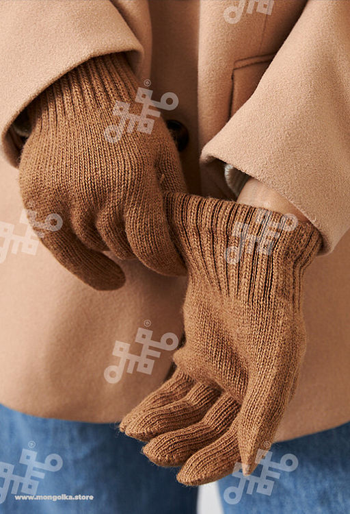 из натуральной монгольской шерсти Перчатки взрослые унисекс - Тод оймс ххк фото 9