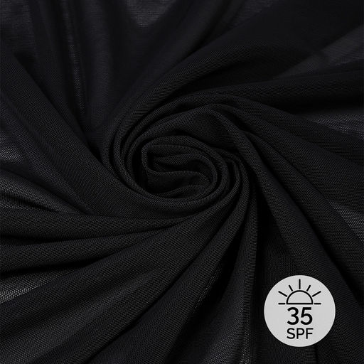 Сетка эластичная с защитой SPF арт.TBY.OLG136 140г/м? ш.160см цв.черный уп.5м