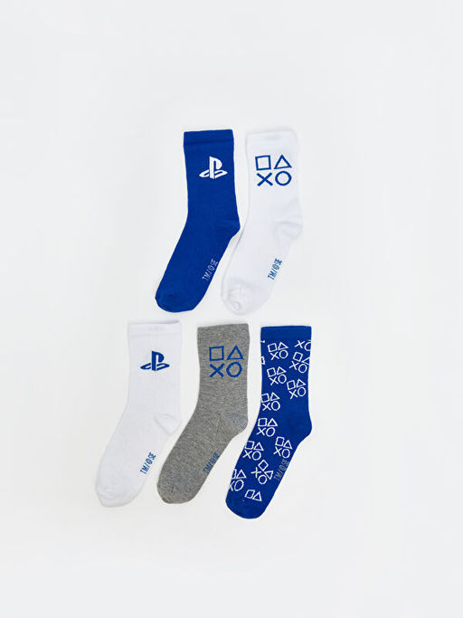 PlayStation Desenli Erkek ?ocuk Soket ?orap 5li
