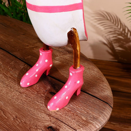 Сувенир «Утка в розовом», 50 см, дерево