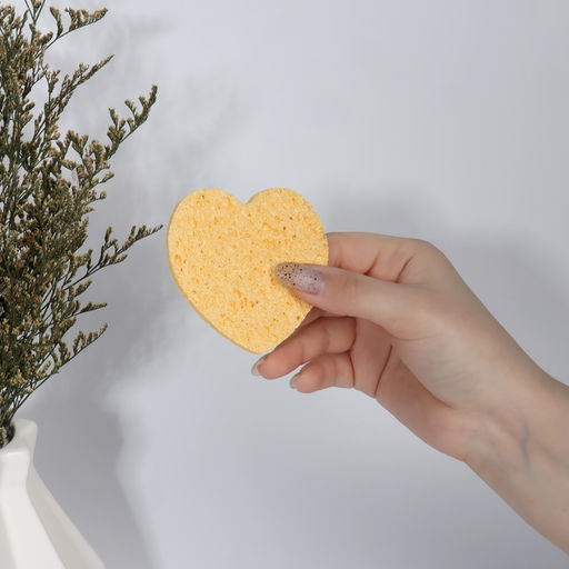Цена за 2 шт. Спонж для умывания Сердце, 8.5?7.5 см, МИКС - Qf фото 2
