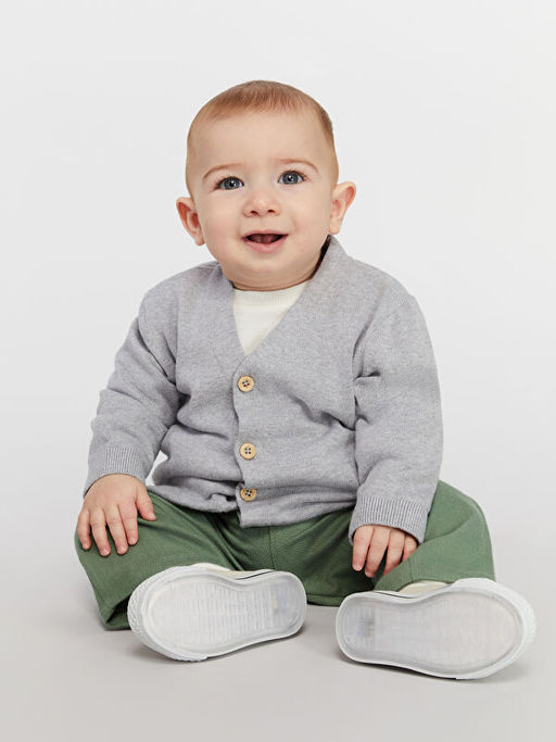 V Yaka Erkek Bebek Triko H?rka