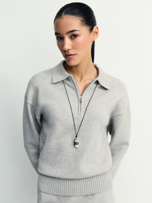 Джемпер поло с молнией / Zarina