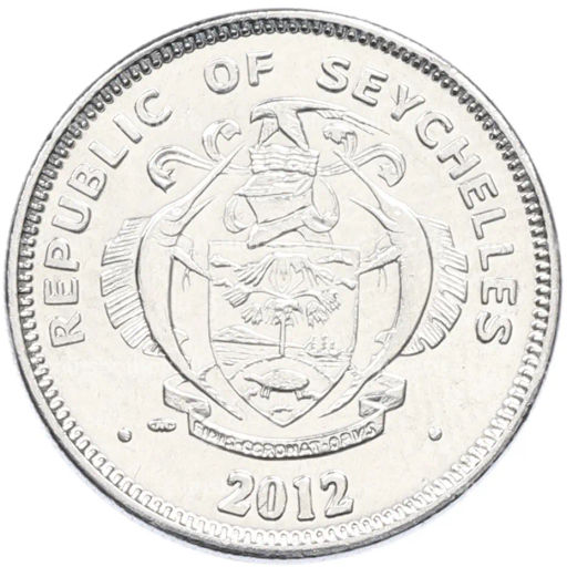 Монета 25 центов 2012 года Сейшелы