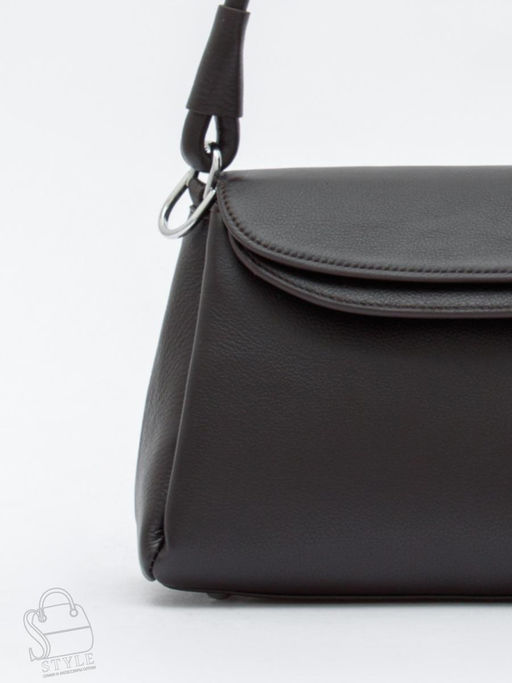 Сумка женская кожаная 2617-1YP coffee Polina&Eiterou