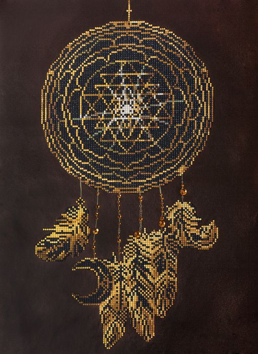 Кристальная (алмазная) мозаика ФРЕЯ ALV-114 Ловец снов 55 х 40 см