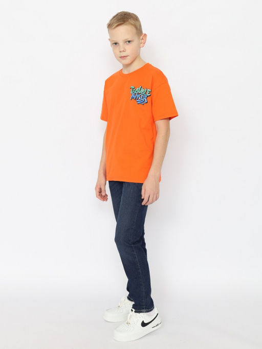 CRB wear/CSJB 63748-29-393 Футболка для мальчика,оранжевый/Ex.Cherubino  фото 3