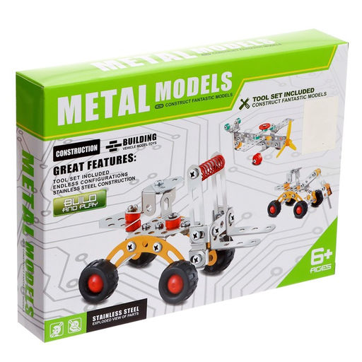 Конструктор металлический Мини-экскаватор, 78 деталей - Simaland фото 3