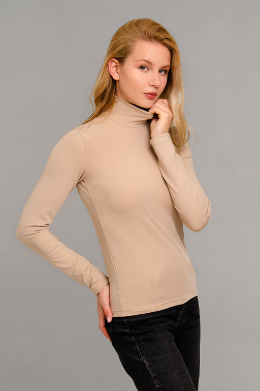 Арт.12803/5 Водолазка женская 42-50 (5 шт) Цвет:бежевый