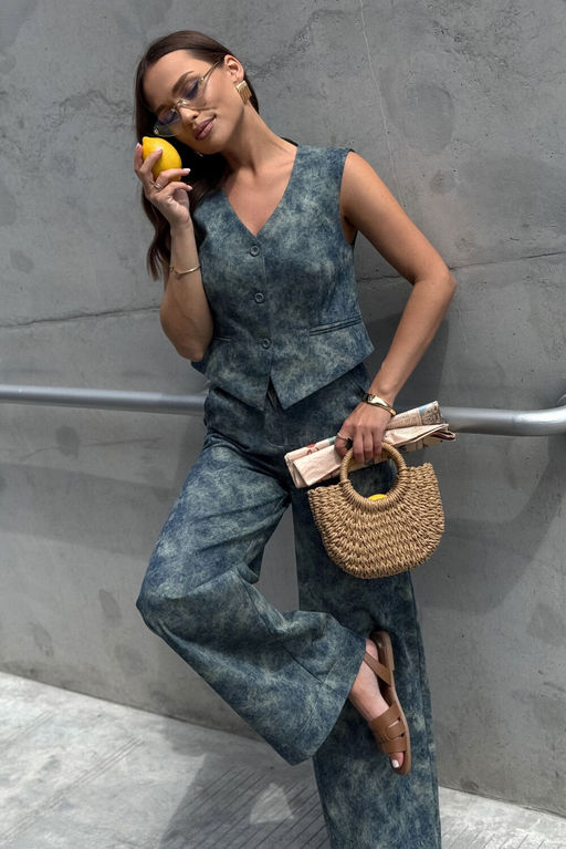 Брюки PRATA S037-Р синий