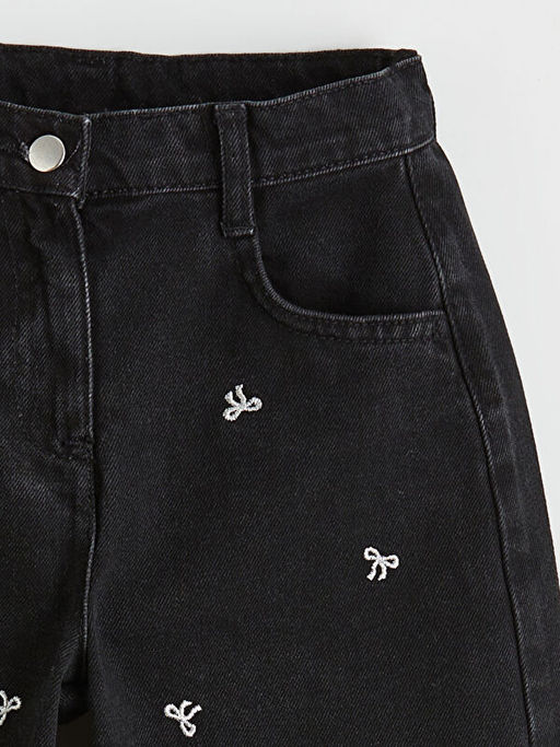 Balloon Fit Nak??l? K?z ?ocuk Jean Pantolon