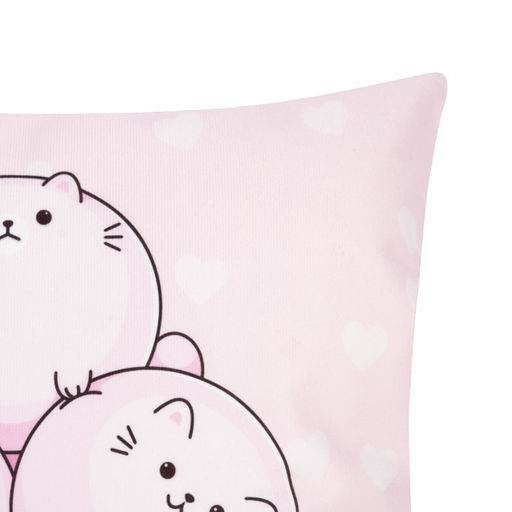 Наволочка декоративная Этель Котики 40х40 см, 100% п/э, велюр  фото 2