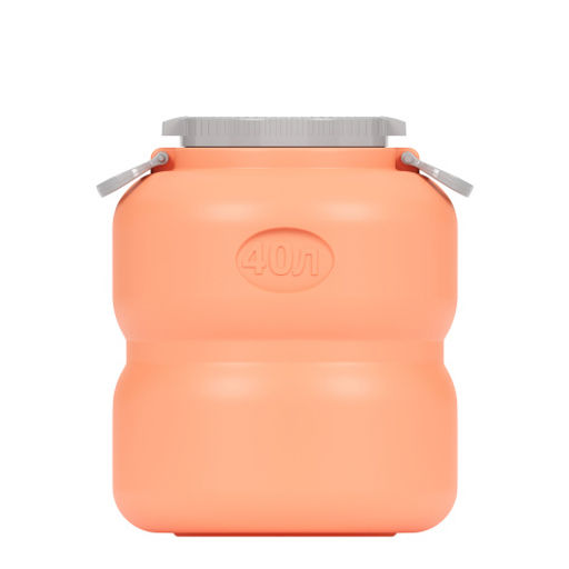 Канистра-Бочка "Байкал" (оранж.-серый) 40л М7599