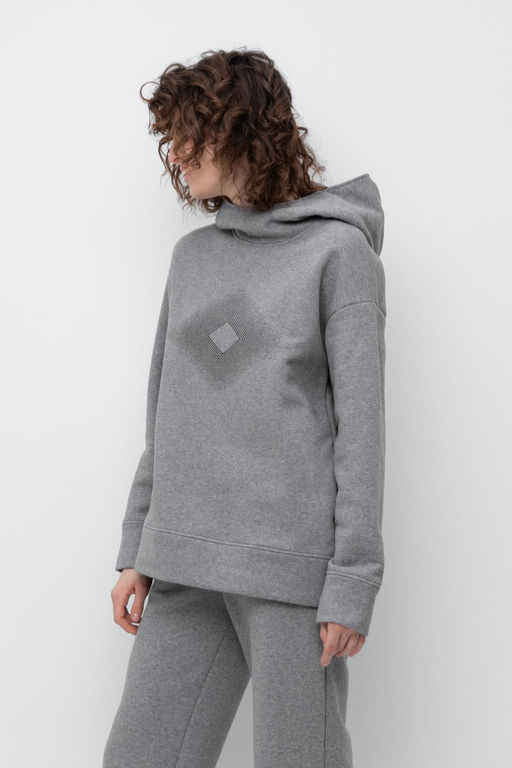 ЕВТ 3249/серый меланж джемпер жен