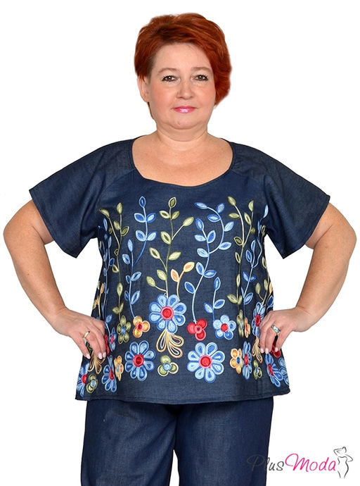 Туника Модель №1466 размеры 44-84 - Plusmoda фото 3