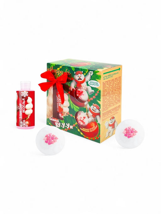 Подарочный набор косметики Happiki «Снежный бум», 390 г