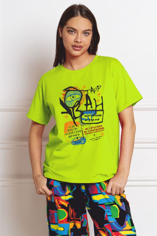 ФУТБОЛКА ЖЕНСКАЯ арт. 5702W-20205.2H-334.1202 - Almando melado фото 4