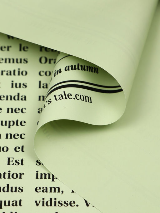 Цена за 15 шт. Пленка флористическая "Газета любви" 65мкм, 50х57 ±1см