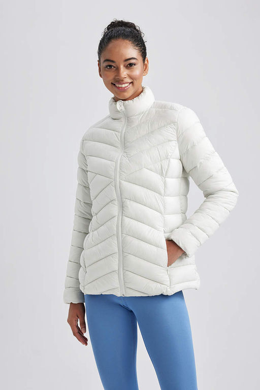 Водоотталкивающая приталенная куртка-пуховик DeFactoFit  фото 5