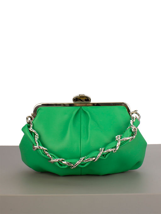 LACCOMA сумка Оливия-Ф826-изумрудный эко кожа хлопок  фото 2