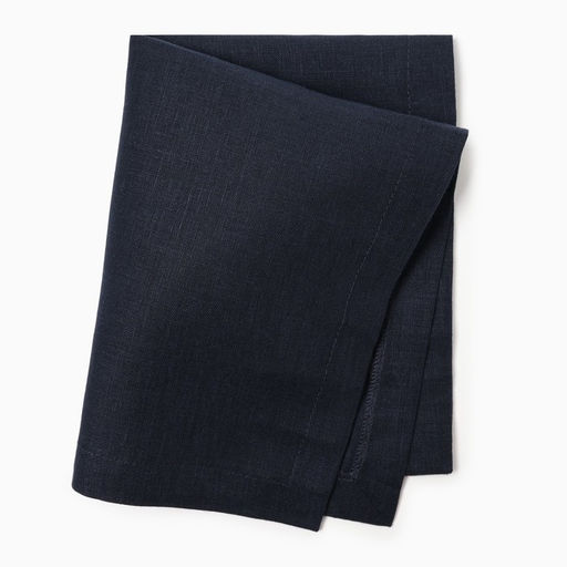 Набор салфеток «Этель» Linen collection, 30×40 см - 4 шт., 100% лён 170 г/м², тёмно-синий