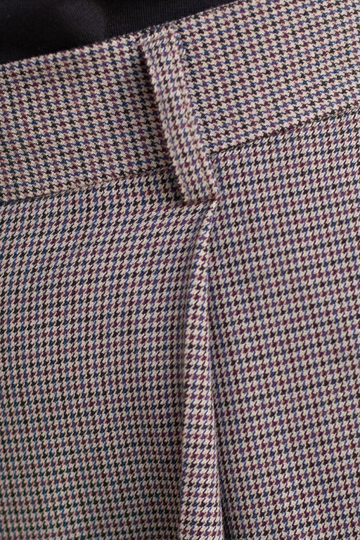 VILATTE / Брюки бананы из эластичной поливискозы в мелкую лапку  фото 3