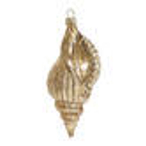 Ракушка Турителла золотая винтаж (стекло) 5х5х12 см - Holiday classics фото 3