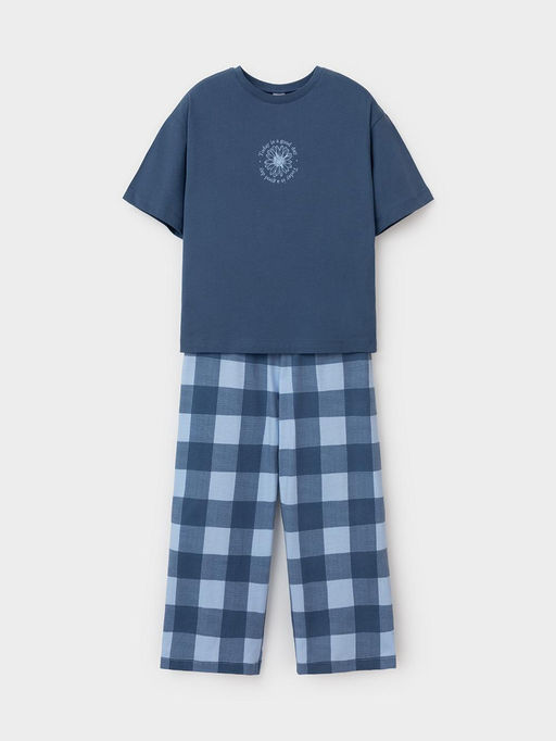 МП 1657/синий 4027 Н026.2 пижама для дев