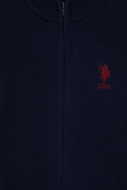 Темно-синий трикотажный кардиган для мальчика Неожиданная скидка в корзине - U.s. polo assn фото 3