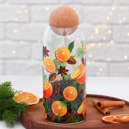 Банка для хранения новогодняя Аромат праздника, 1000 мл - Дорого внимание фото 3