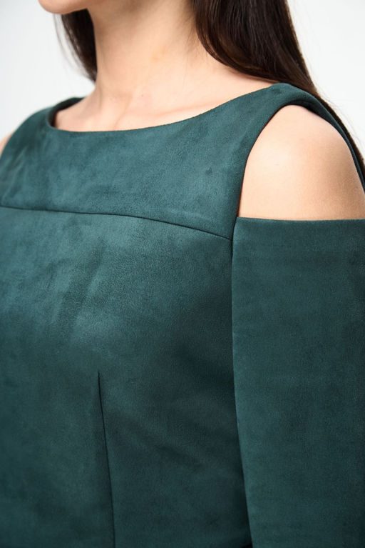 Платье ANELLI 1182 бутылочный  фото 6