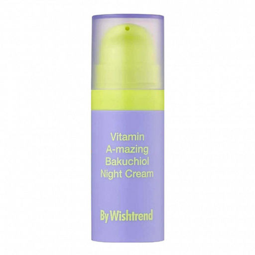 By Wishtrend Vitamin A-mazing Bakuchiol Night Cream, 10g - Ночной крем с ретинолом и бакучиолом