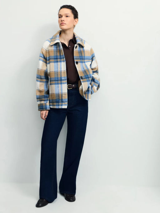 Куртка-рубашка в клетку оверсайз / Zarina