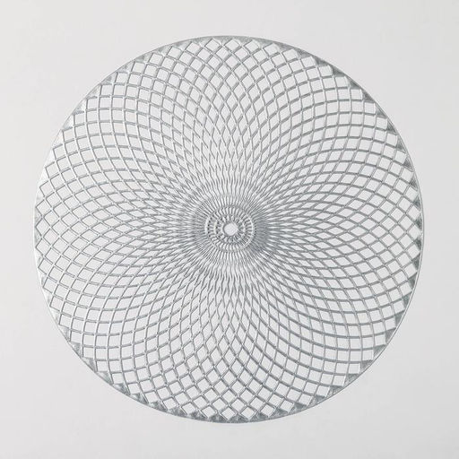 Набор салфеток сервировочных на стол Доляна Вира, 4 шт, d=38 см, цвет серебряный  фото 13