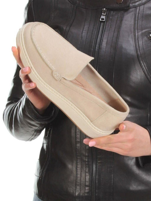 03-5060-5 BEIGE Лоферы женские (натуральная замша)