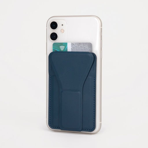 Картхолдер на телефон, искусственная кожа, цвет синий - Simaland фото 2