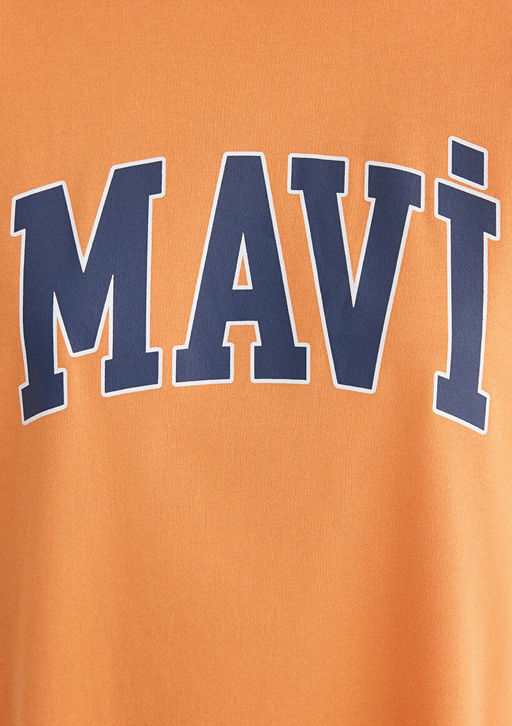 Mavi Logo Bask?l? Turuncu Tisort  фото 6