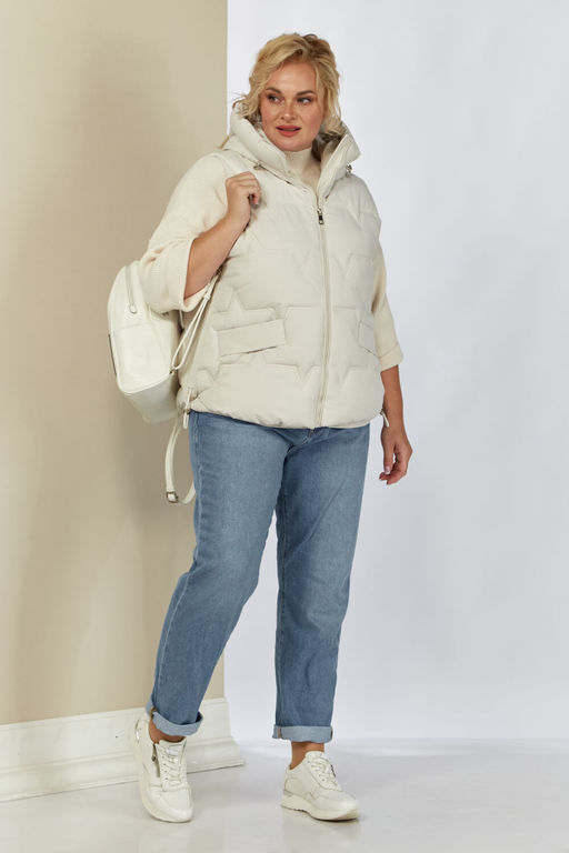 Жилет SHETTI 2153 молочный