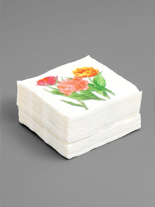 Цена за 4 шт. Салфетки бумажные «Тюльпаны», 24×24 см, 50 шт.