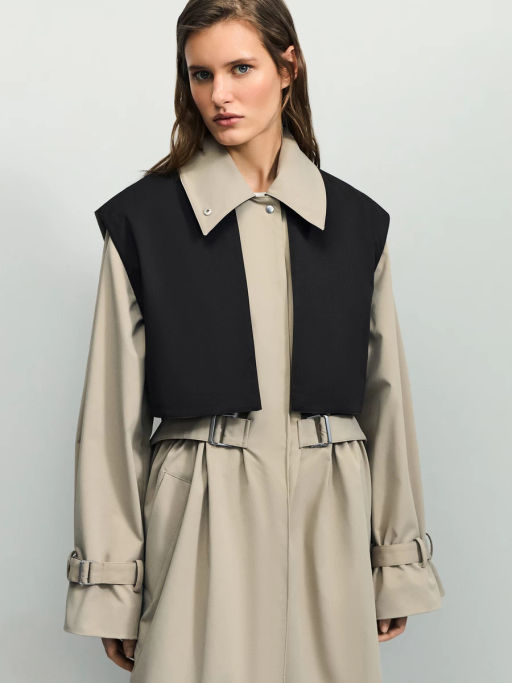 Плащ со съемным жилетом / Zarina фото 2