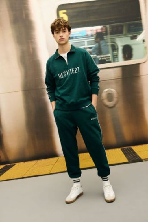 Regular Fit Jogger Esofman Alt? Fleto Cepli Bask?l? Beli Bagc?kl? Lastikli Paca