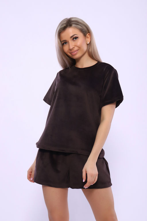 Костюм Натали 71118 футболка и шорты из велюра  фото 9
