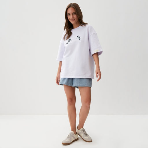 Футболка женская MIST Moon, белая, размер 48