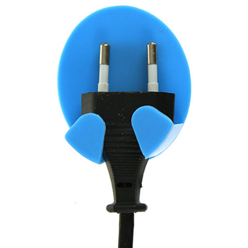 Держатель для электрической вилки на липучке, набор 2 штуки, 5х6х2,6см, пластмассовый, цвета микс, в блистере (Китай) - Домашняя мода фото 4