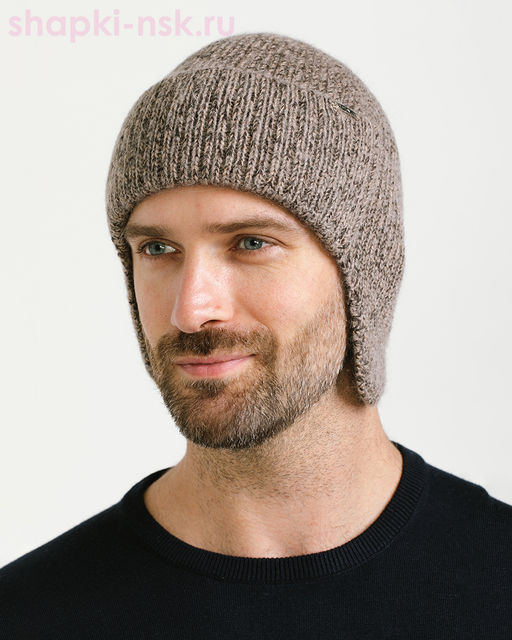 236 T Ушанка мужская флис (56-58)