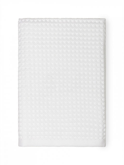 Полотенце для тела 70x140 белый вафельное полотно