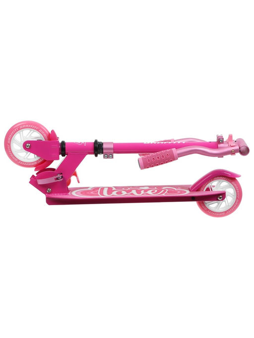 Самокат городской GRAFFITI Comfort 120, складной, колёса PU 120 мм, ABEC 7 Carbon
