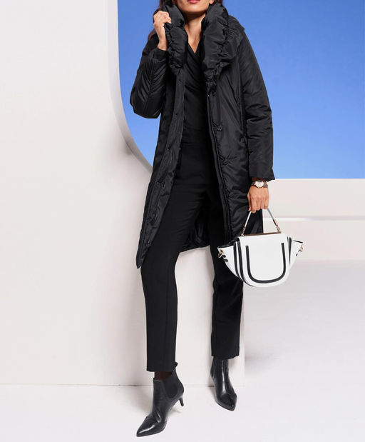 Пальто стеганое, черное - Heine фото 5