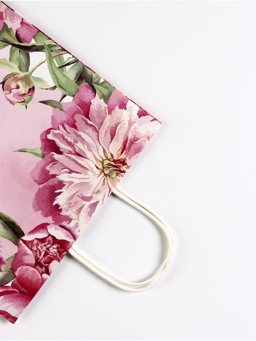 Цена за 2 шт. Пакет подарочный крафт Самой красивой, 25?12?32 см